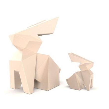 Kousagi, figura papiroflexia con forma de conejo tamaño pequeño de Vondom