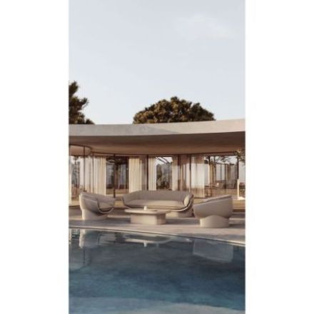 Daybed de la colección Luna en polietileno reciclable de Vondom