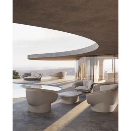 Mesa de café Luna en polietileno reciclable de Vondom