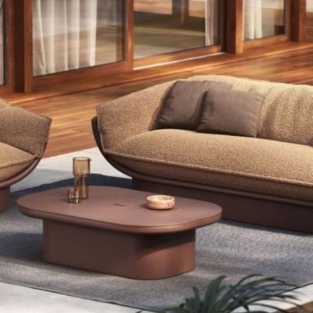 Mesa de café Luna en polietileno reciclable de Vondom