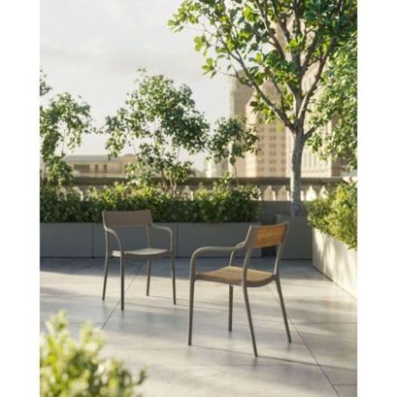 Silla Madison Slats, modelo con lamas de Vondom