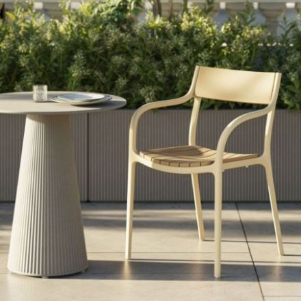 Silla Madison Slats, modelo con lamas de Vondom
