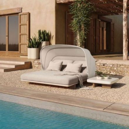 Daybed Milos con capota parasol de Vondom