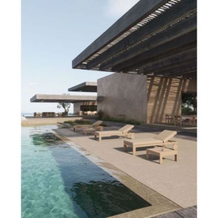 Mesita para tumbona Posidonia, estilo mediterráneo de Vondom