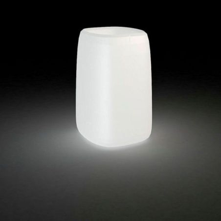 Macetero Organic cuadrado alto con luz de Vondom