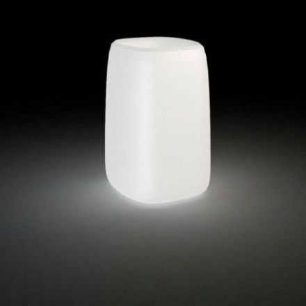 Macetero Organic cuadrado alto con luz de Vondom