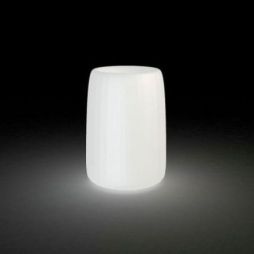 Macetero Organic redondo alto con luz de Vondom