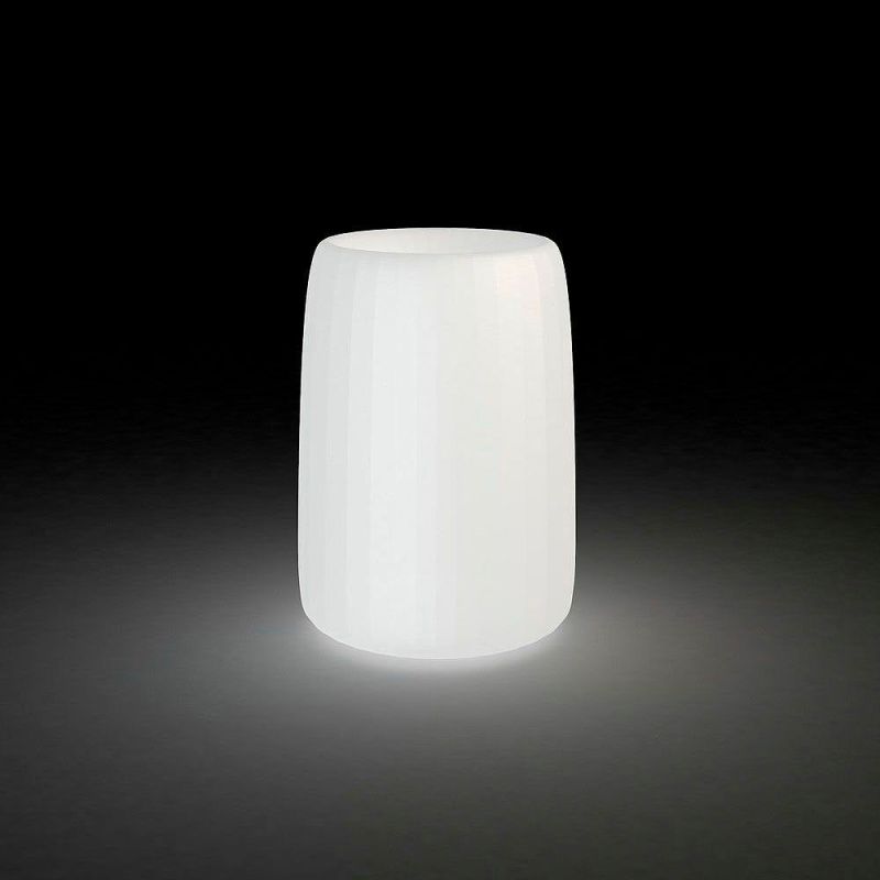 Macetero Organic redondo alto con luz de Vondom