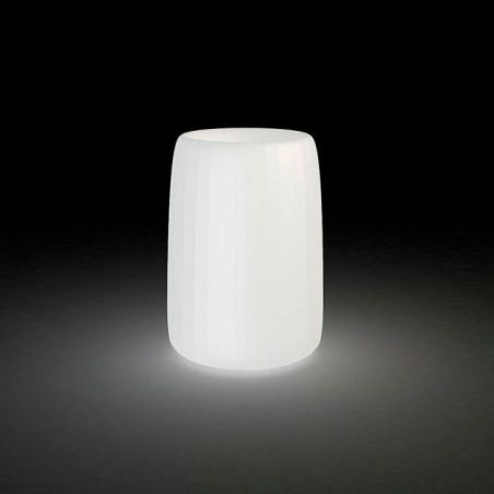 Macetero Organic redondo alto con luz de Vondom