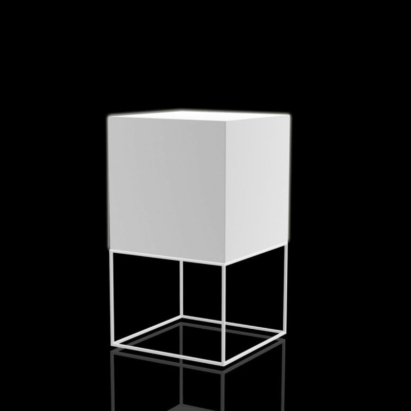 Maceta con luz Vela Cubo de Vondom