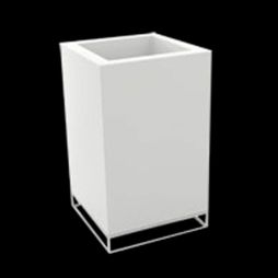 Macetero con luz Vela Cubo Alto