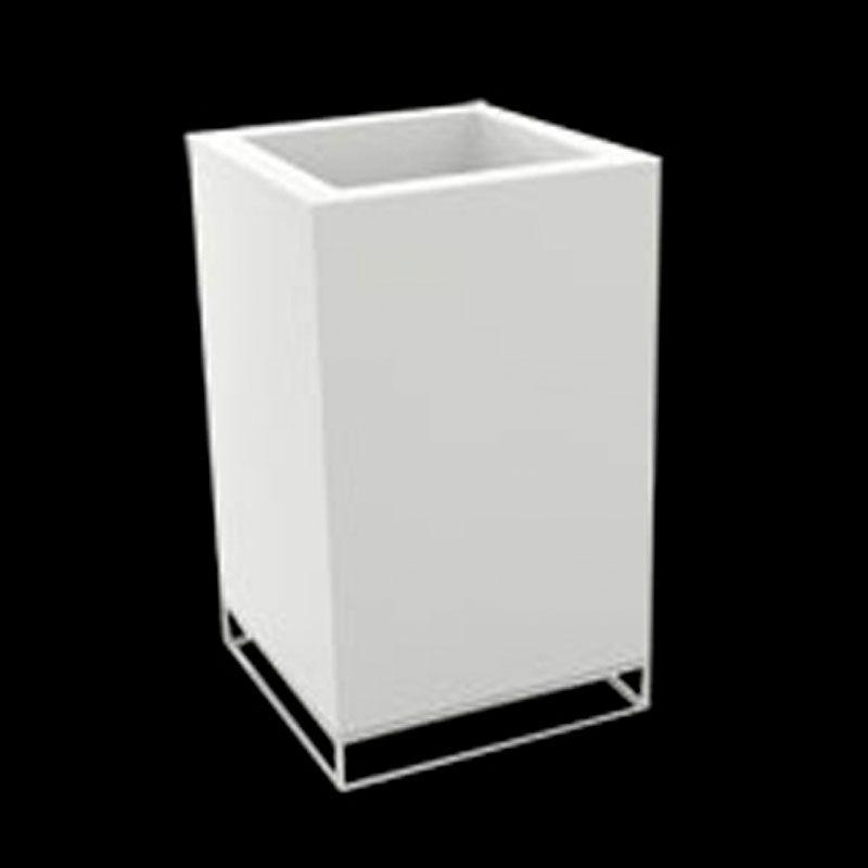 Macetero con luz Vela Cubo Alto