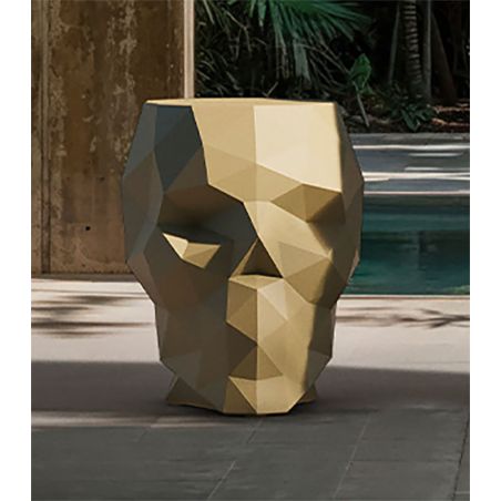 Taburete Skull para exterior con forma de cráneo