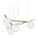 Lámpara de suspensión Atlas Sp4 de Ideal Lux Lámpara de suspensión Atlas Sp4 de Ideal Lux