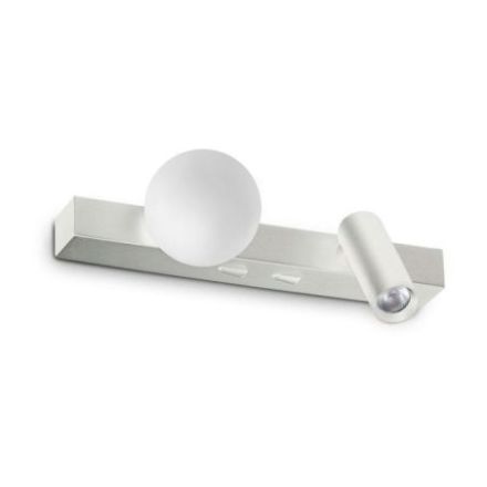 Aplique Binomio Led Ap de Ideal Lux pantalla Rosa Pálido