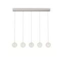 Lámpara de suspensión Diamond Sp5 de Ideal Lux pantalla Azul Marino