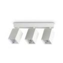 Plafón Dynamite Pl3 Linear Square de Ideal Lux