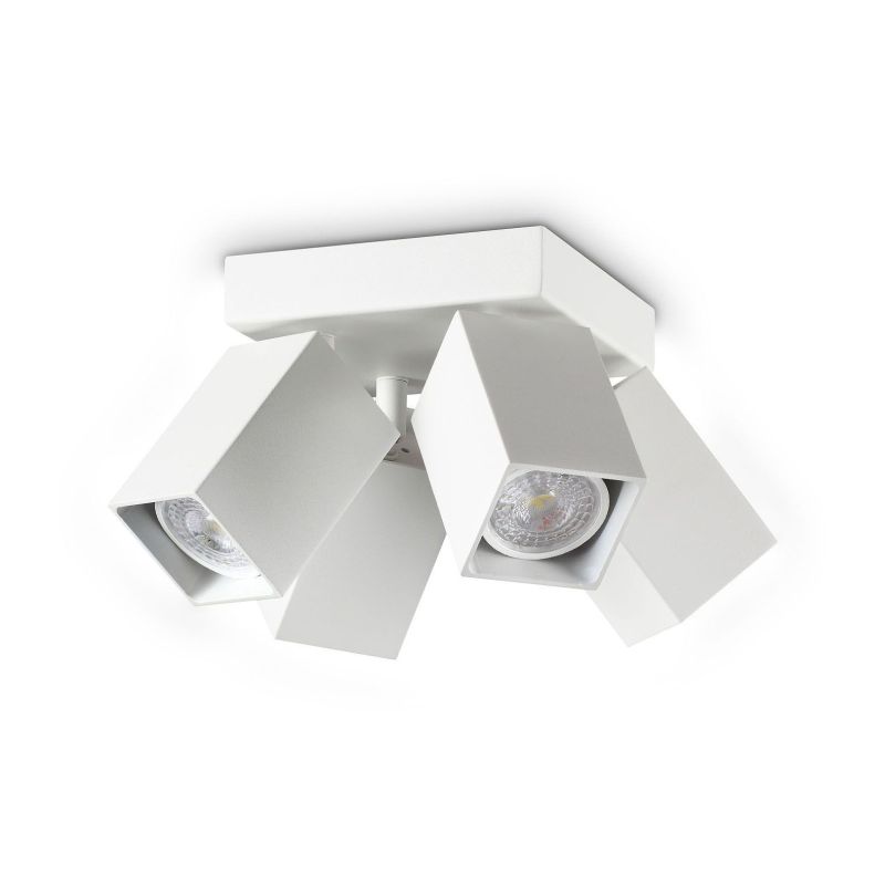 Plafón Dynamite Pl4 Square de Ideal Lux
