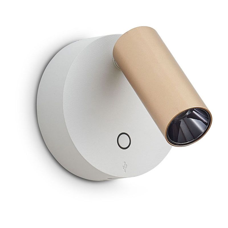 Aplique Elf Ap de Ideal Lux pantalla Azul Marino Aplique Elf Ap de Ideal Lux pantalla Azul Marino