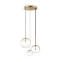 Lámpara de suspensión Equinoxe Sp3 de Ideal Lux pantalla Rosa Pálido