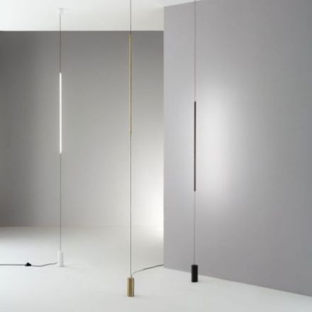 Lámpara de pie Essence Pt A Sospensione Round de Ideal Lux pantalla Azul Marino