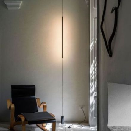 Lámpara de pie Essence Pt A Sospensione Round de Ideal Lux pantalla Azul Marino