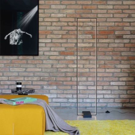 Lámpara de pie Frame Pt de Ideal Lux pantalla Gris