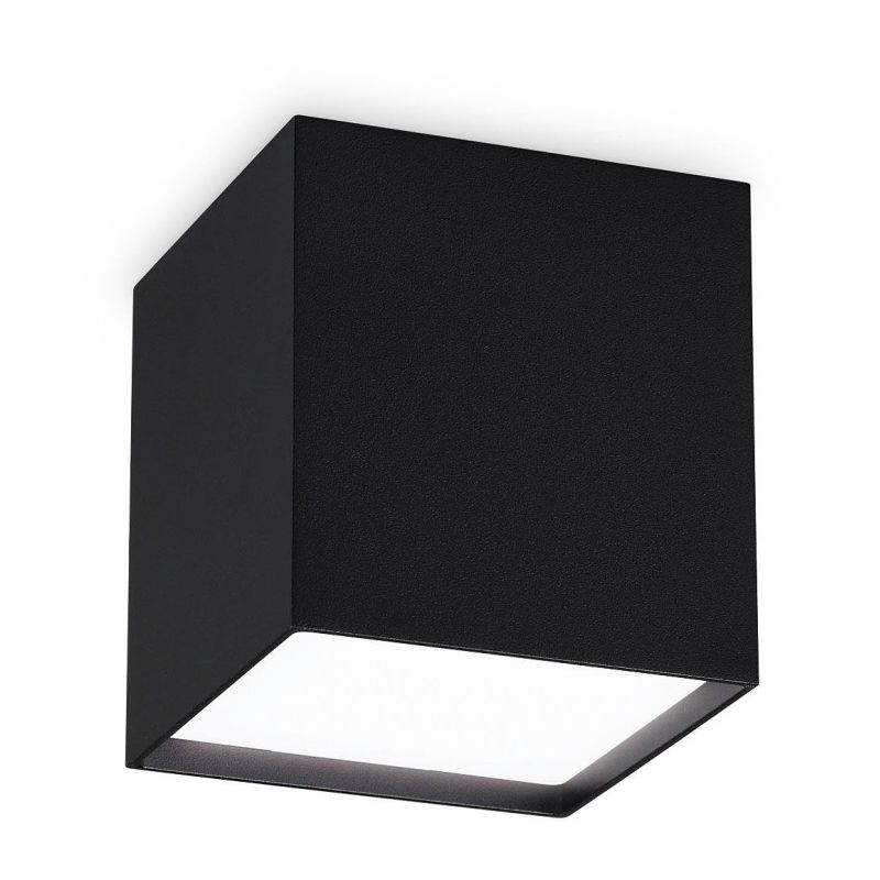 Plafón Kubiko Pl Nero de Ideal Lux pantalla Turquesa Plafón Kubiko Pl Nero de Ideal Lux pantalla Turquesa