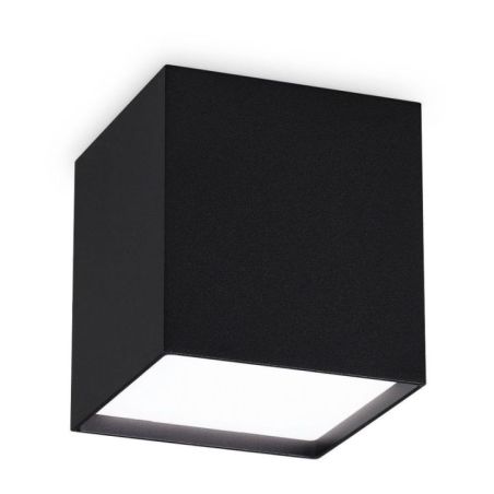 Plafón Kubiko Pl Nero de Ideal Lux pantalla Turquesa