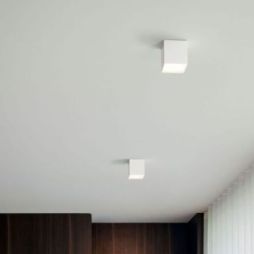 Plafón Kubiko Pl Nero de Ideal Lux pantalla Turquesa