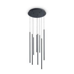 Lámpara de suspensión Look Led Sp8 Round Drop de Ideal Lux apagada