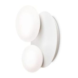 Plafón Ninfea Pl2 de Ideal Lux pantalla Turquesa