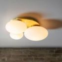 Plafón Ninfea Pl2 de Ideal Lux pantalla Turquesa