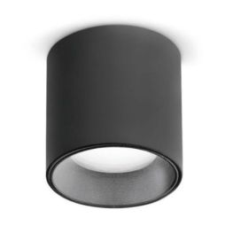 Plafón Nitro Pl D04 Round de Ideal Lux pantalla Azul Marino