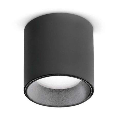 Plafón Nitro Pl D04 Round de Ideal Lux pantalla Azul Marino