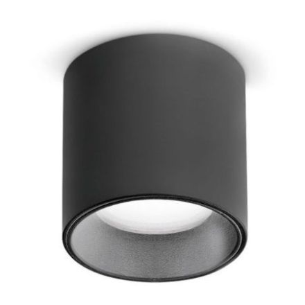 Plafón Nitro Pl D04 Round de Ideal Lux pantalla Azul Marino