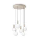 Lámpara de suspensión Odeon Sp6 Round de Ideal Lux pantalla Azul Marino