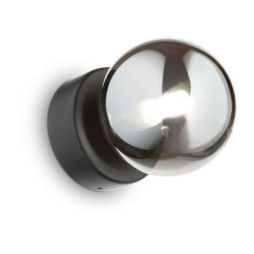 Aplique Perlage Ap1 de Ideal Lux pantalla Gris