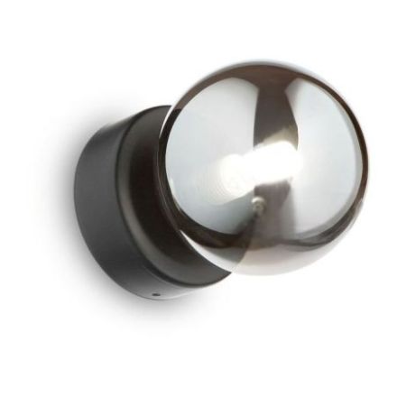 Aplique Perlage Ap1 de Ideal Lux pantalla Gris