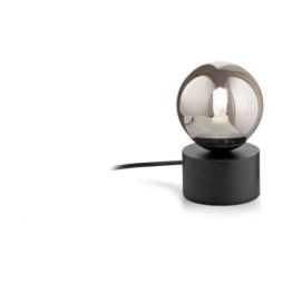 Lámpara de mesa Perlage Tl1 de Ideal Lux pantalla Gris