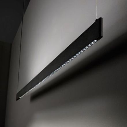 Lámpara de suspensión Steel Sp2 D09 Bi-emission Accent de Ideal Lux pantalla Azul Marino