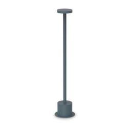 Lámpara de pie Toffee Pt D080 H050 de Ideal Lux pantalla Azul Marino