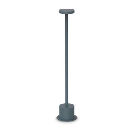 Lámpara de pie Toffee Pt D080 H050 de Ideal Lux pantalla Azul Marino