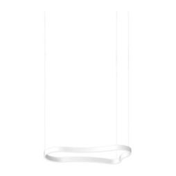 Lámpara de suspensión Waves-1 Sp de Ideal Lux pantalla Azul Marino