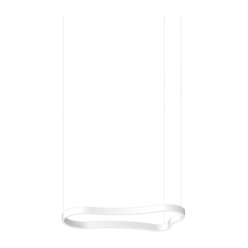 Lámpara de suspensión Waves-1 Sp de Ideal Lux pantalla Azul Marino