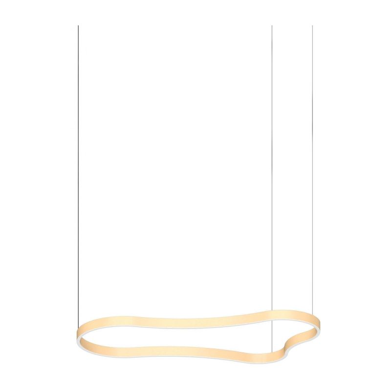 Lámpara de suspensión Waves-2 Sp de Ideal Lux pantalla Azul Marino