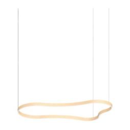 Lámpara de suspensión Waves-3 Sp de Ideal Lux pantalla Azul Marino