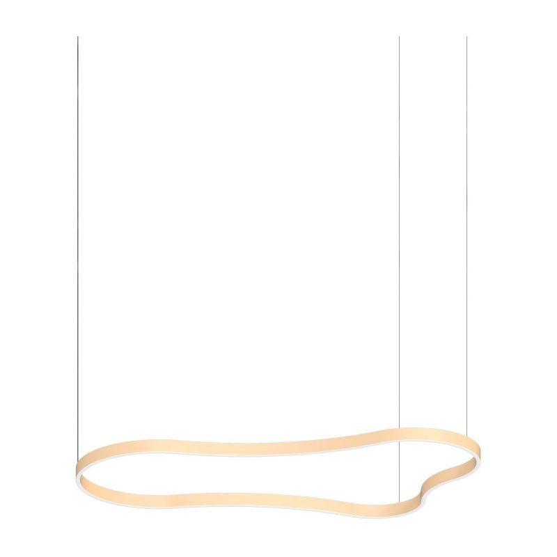 Lámpara de suspensión Waves-3 Sp de Ideal Lux pantalla Azul Marino