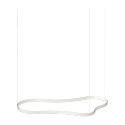Lámpara de suspensión Waves-3 Sp de Ideal Lux pantalla Azul Marino