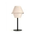 Lámpara de mesa Hotel M de Luzifer LZF base negro mate pantalla Blanco Marfil apagada